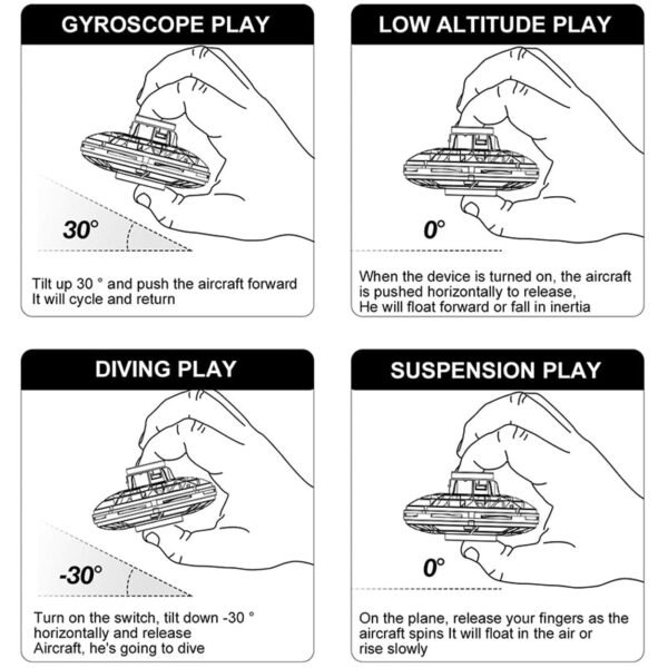 FLYNOVA 플라잉 스피너 부메랑 매직 미니 UFO 드론 Flyorb Fidget Toys Original Product 4