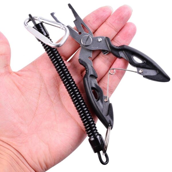 Fishing Plier Scissor Braid Line Lure Cutter Hook Remover etc Fishing Tackle Tool Cutting Fish භාවිතය 5