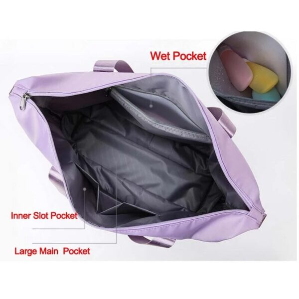 Sklopive ženske torbe za teretanu velikog kapaciteta Torbe za ramena Žene Trening ručna torba Yoga Sport Crossbody 4
