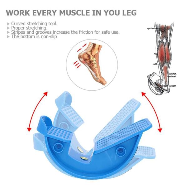 Foot Stretcher Rocker Ankle Stretch Board Pikeun Achilles Tendinitis Otot Pedet Stretch Yoga Kabugaran Olahraga Pijat 3