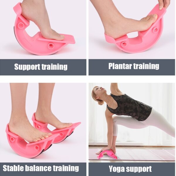 Stretcher Crúibe Rocker Stráice rúitín Bord Do Achilles Tendinitis Muscle Lao Sín Yoga Aclaíochta Spóirt Massage 5