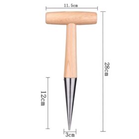 Wooden Handle Plant Seed Cultivation Hole Punch - image 5