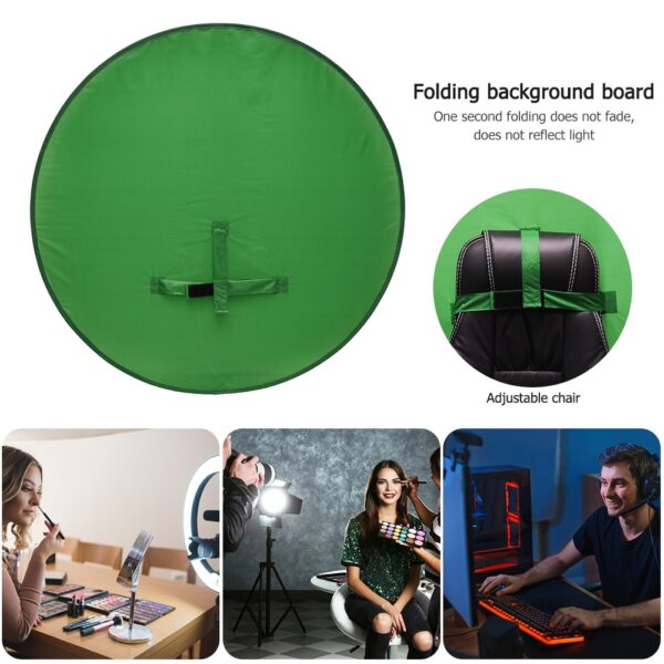 Green Screen Photography Props Portable Chroma Key Background Photos Suitable for YouTube Video Studio Reflector Backdrop 1