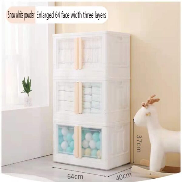 Home Furniture Shelving Storage Folding Drawer Type Open Sliding Wardrobe Simple Baby Wardrobe Separator Portable