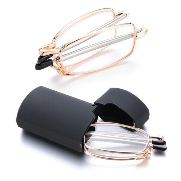 Hot Fashion MINI Design Reading Glasses Men Women Folding Small Glasses Frame Black Metal Glasses With 3.jpg 640x640 3