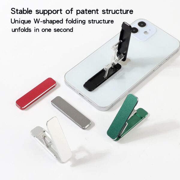 Metal folding mobile phone tablet universal small stand creative invisible mini ring buckle desktop portable live 2