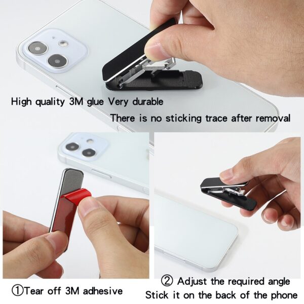 Metal folding mobile phone tablet universal small stand creative invisible mini ring buckle desktop portable live 4