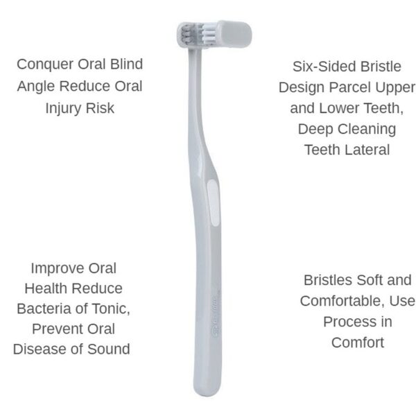 New Concept Six sided Toothbrush Wrapped U shaped Six sided Clean No Dead Ends High grade 2