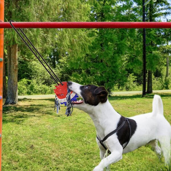 Outdoor Dog Tug Toy Chew Toy Interactive Tug of War Game for Aggressive Chewers Dog Training 5