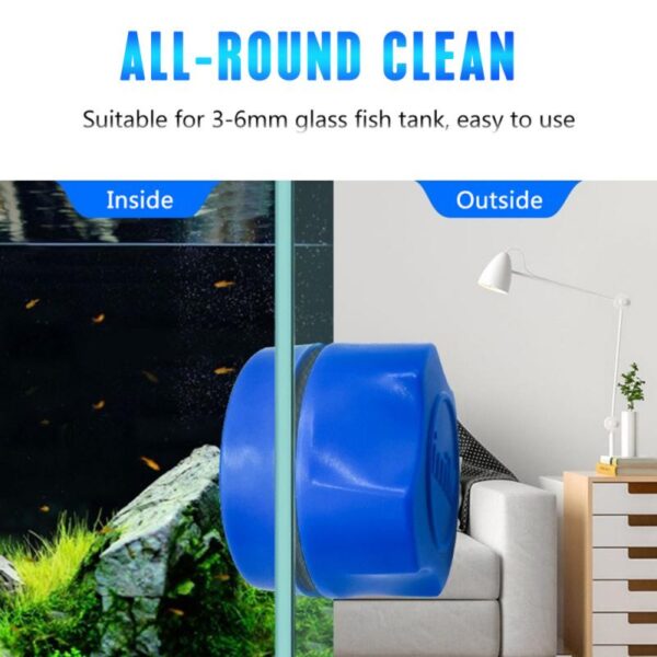 Pet Fish Aquarium Accessories Cleaning Tools Magnetic Aquarium Fish Tank Brush Clean Glass Window Algae Scraper 4