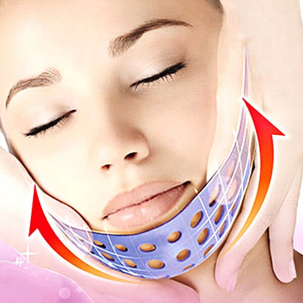 Popfeel Anti Wrinkle Face Lifting Firming Mask Cheek Chin V Line Slimming Band Patch 3