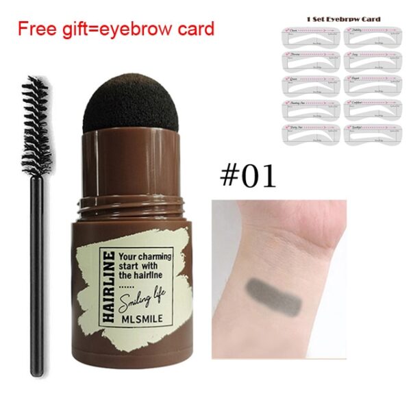 Prefect EyeBrow Stamp Stamping Kit Ögonbrynsstencils Vattentät Long Stick Shape Stamp Brow Varig Naturlig