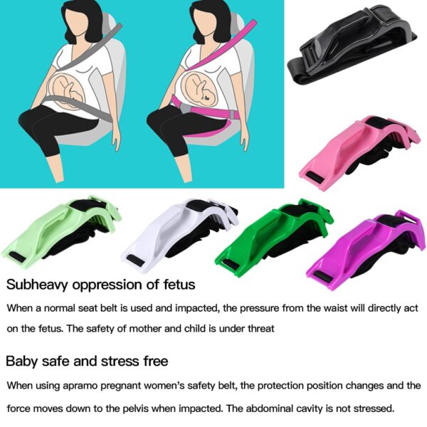 Pregnant Car Seat Belt Adjuster Comfort and Safety for Maternity Moms Belly Protect Unborn Baby Pregnant