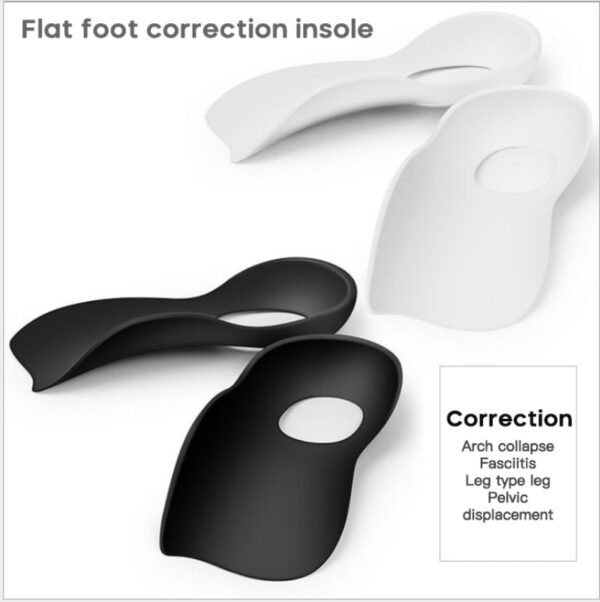 Orthotics Unisex Flatfoot TPR Insole Meud Mòr Airson Crann Bog cumadh O O cumadh cumadh O taic Plantar