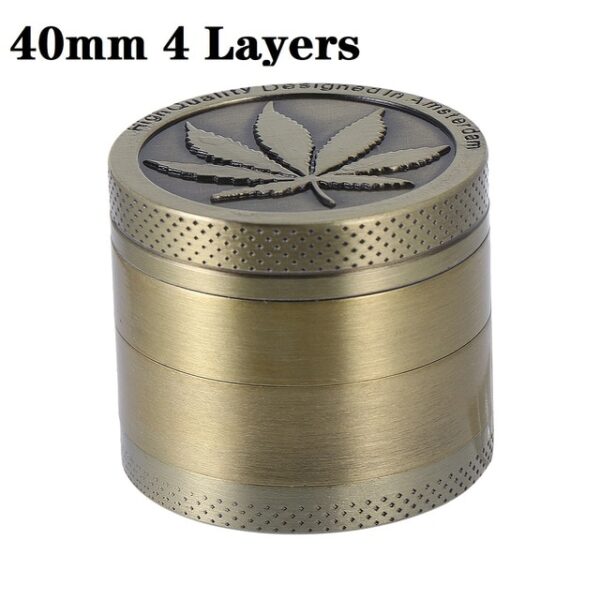 1PC 30 40MM 3 4 layer Metal Tobacco Grinder Zinc Alloy Smoke Cracker Delicate Leaves