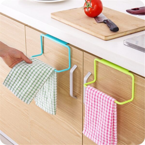 1PC Kitchen Organizer Сүлгү Rack Асма кармагыч ванна кабинети шкаф шкаф илгич текче ашкана жабдыктары үчүн аксессуарлар