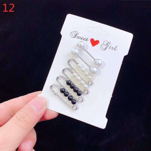 6pcs 4pcs set Pearls Brooch Tightening Waistband Pin Biçûk Bişkojkên Biçûk Vekirî Rhinestone Metal Diy Finding 11.jpg 640x640 11