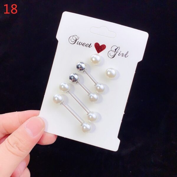 6pcs 4pcs sett Perlur Brooch Herða mittisband Pin Minn Opna Botn Broches Rhinestone Metal Diy Finding 17.jpg 640x640 17