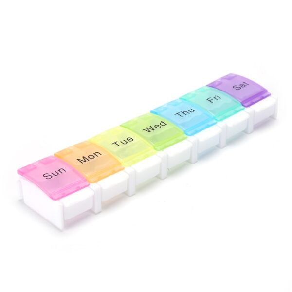 7 Days Weekly Pills Box Tablet Holder Storage Case Medicine Drug Container Mini 7 Cells