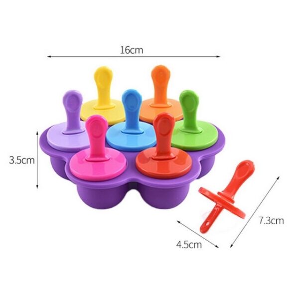 7 agujeros de silicona mini molde para paletas de hielo bola de helado fabricante de paletas moldes para paletas bebé Diy 3.jpg 640x640 3