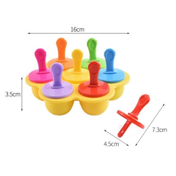 7 rupa silikonski mini sladoled kalup za sladoled loptica Lolly Maker kalupi za slatkiše Baby Diy.jpg 640x640