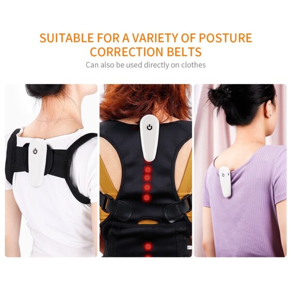 Adjustable Posture Corrector Smart Vibration Reminder Trainer Pain Relief Back Braces Shoulders Support For Men and 3