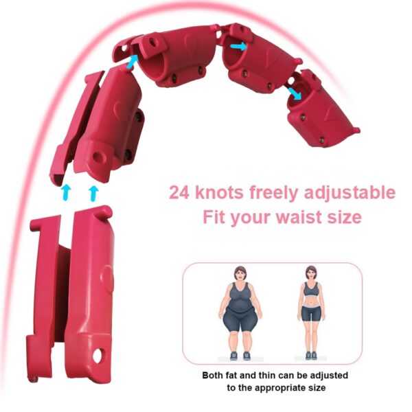 Adjustable Sport Hoops Abdominal Thin Waist Exercise Detachable Massage Fitness Hoops Gym Home Training Weight Loss 2