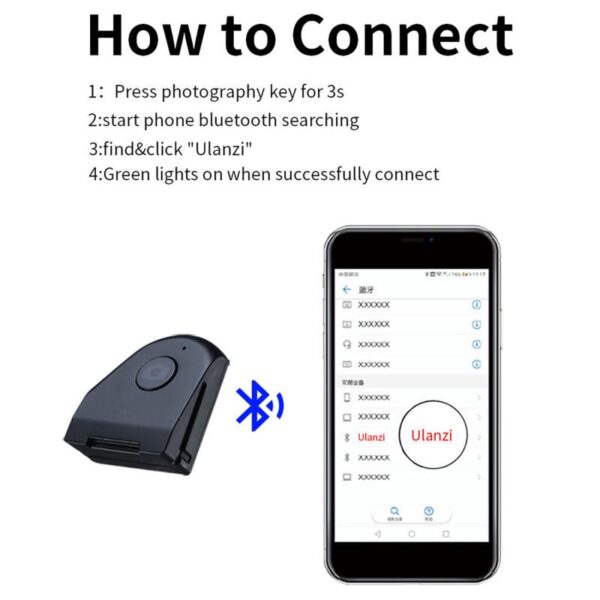 CapGrip Bežični Bluetooth pametni telefon Ručica za pojačavanje selfija Ručka Držač telefona Stabilizator Stalak Držač okidača 1 4 2