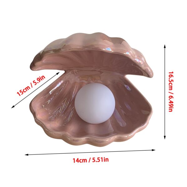 Keramička školjka Svjetiljka Kruška Noćno svjetlo Dekorativna dekoracija Fantazija Sirena Vila Spavaća soba Noćna svjetiljka Skladište Rasvjeta 5