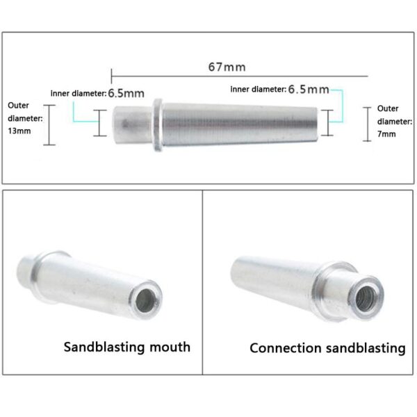 FGHGF Portable 90psi Gravity Sandblasting spray Gun Pneumatic Small Sand Blasting Machine Adjustable Pneumatic Sandblasting Set 2