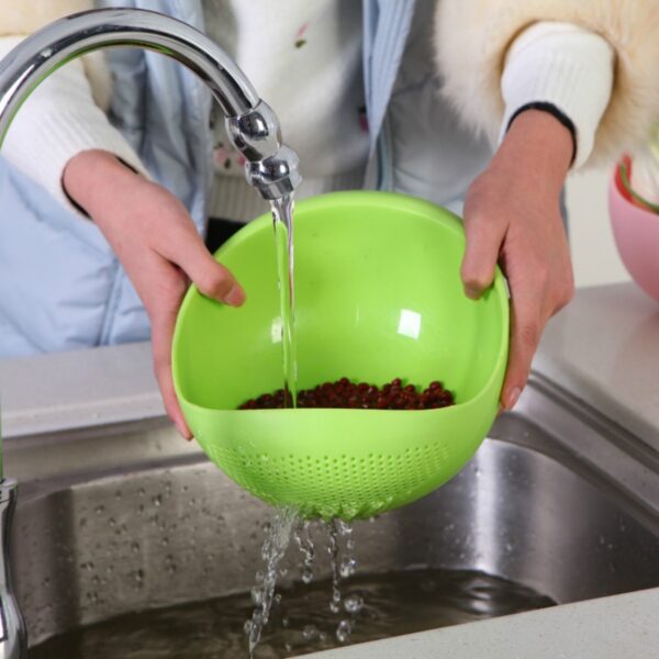 Food Grade Plastic Rice Beans Peas Washing Filter Strainer Basket Sieve Drainer Cleaning Gadget Kitchen Accessories 1