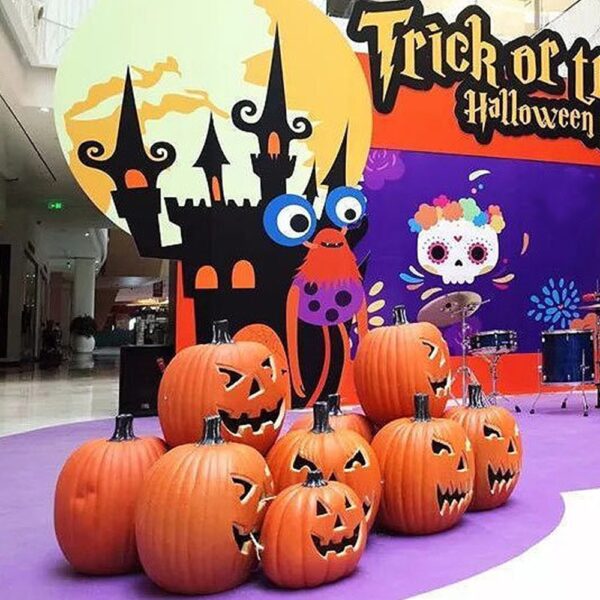 Halloween Pumpkin LED Night Light Halloween Decoration Led Decoration Halloween Pumpkin Lantern Skull For Desktop Ornament 2