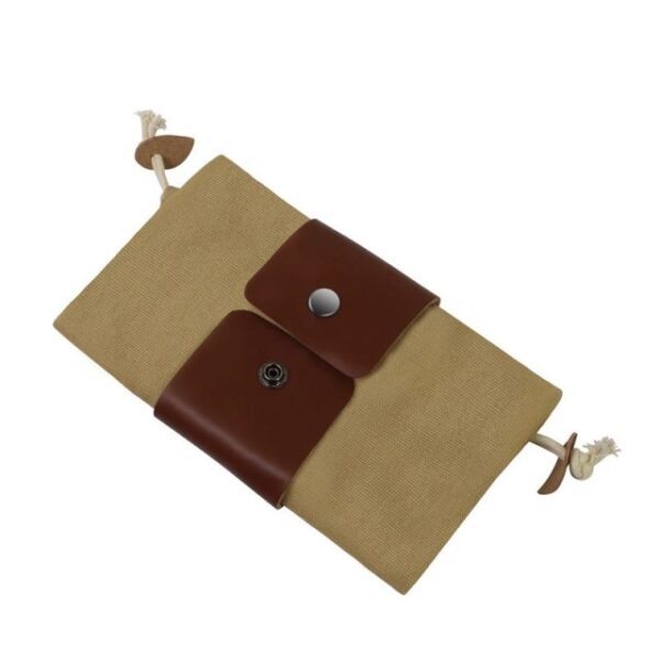 حقيبة جلدية و قماش Bushcraft حقيبة بحث عن الطعام من أجل التنزه كنوز صدف سهل التكرار مع أحزمة 2.jpg 640x640 2