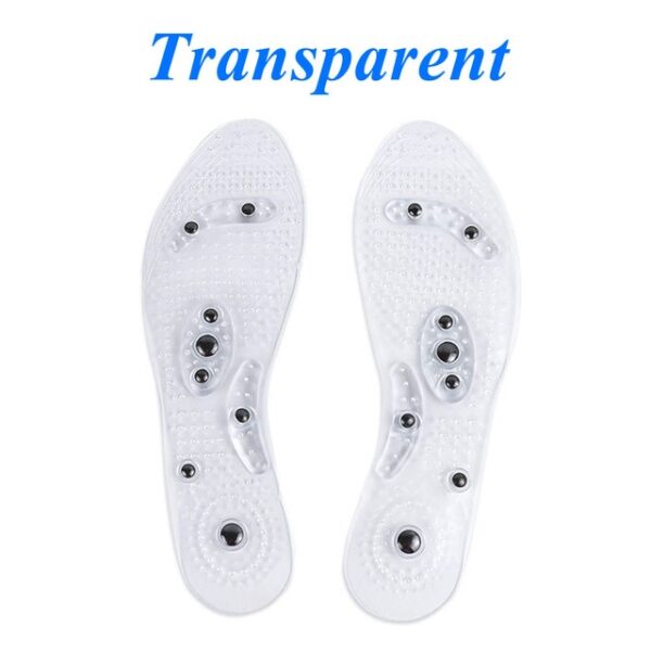 Men And Women PVC Insole Foot Magnetic Therapy Health Care Insole Running Fitness Weight Loss