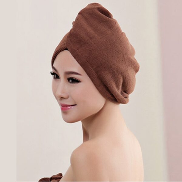 Microfiber Dry Hair Cap Shower Cap Muaj zog dej nqus daim duab peb sab lub kaus mom ntxhais Ntxuav cov plaub hau ceev kom qhuav 2.jpg 640x640 2