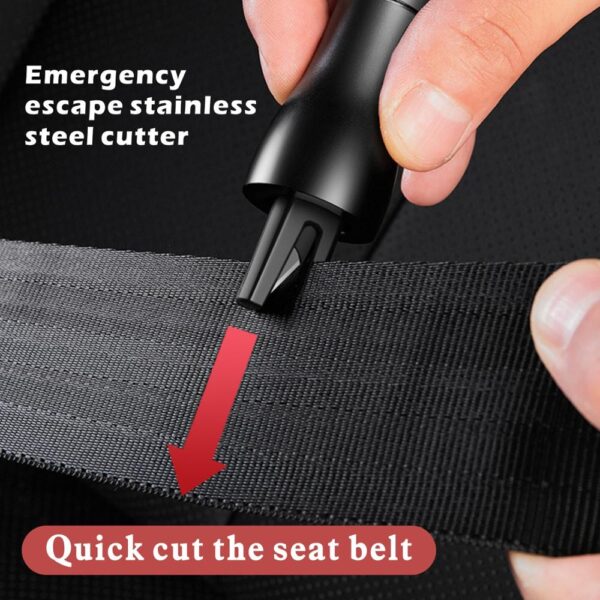 Mini Car Window Glass Breaker Seat Belt Cutter Safety Hammer Life Saving Escape Hammer Cutting Knife 2