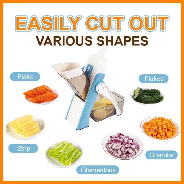 Multifunctional Manual Vegetable Slicer Foldable Grater Slicer Cut Fruit French Fries Kitchen Chopping Artifact Grater Tool 1