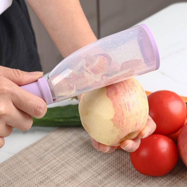 Multifunctional Storage Type Peeling Knife Peeling Knife With Storage Tube Peeler Peeling Apple Supplies Household Peeling 4