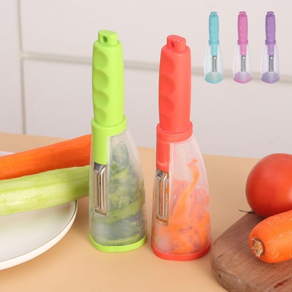 Multifunctional Storage Type Peeling Knife Peeling Knife With Storage Tube Peeler Peeling Apple Supplies Household Peeling