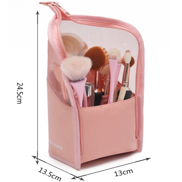 PURDORED 1 Pc Seas Mála Cosmaideacha do Mhná Glan Mála Makeup Zipper Taisteal Scuab Makeup Mná 5