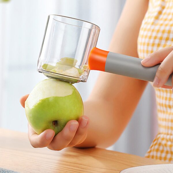 Pelapatate in acciaio con scatola di immagazzinaggio buccia di frutta per verdere da cucina po priboru 4