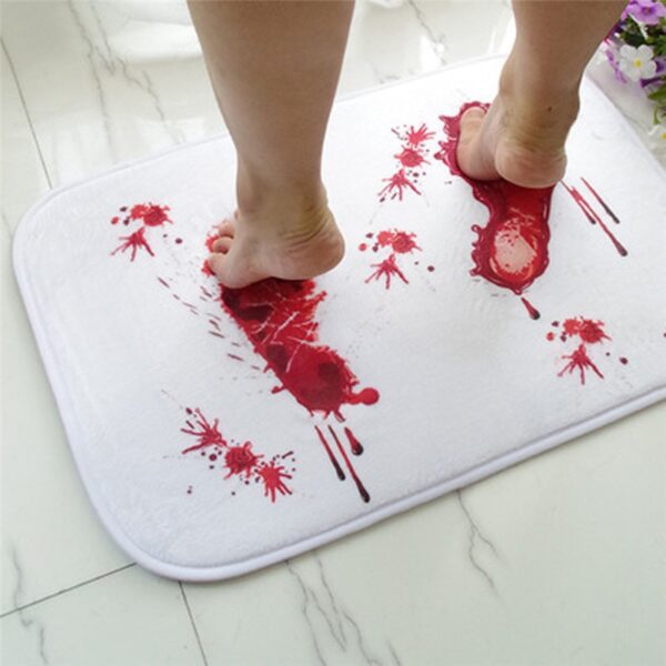 Quality doormat Blood novelty Bathroom Bath floor Mat Europe style Carpet Rug Water Absorption Non slip