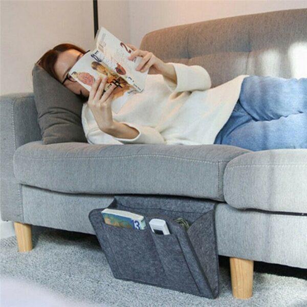 Remote Control Hanging Caddy Bedside Couch Storage Organizer Bed Holder Pockets Bed Pocket Sofa Organizer Pockets 3