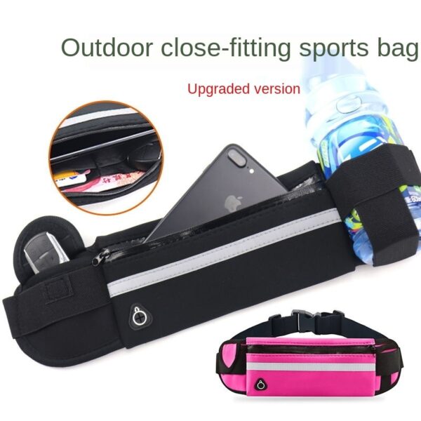 Running waist bag multi functional waterproof anti theft phone waist bag sports fitness small kettle bag 2