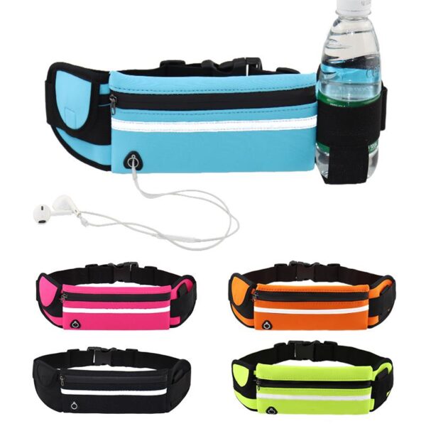 Running waist bag multi functional waterproof anti theft phone waist bag sports fitness small kettle bag 3