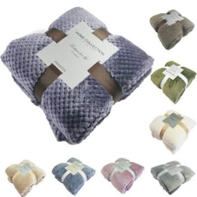 Super Soft Blanket Flannel Aircraft Sofa Use Office Children Blanket Towel Travel Fleece Mesh Portable Car 600x600 1