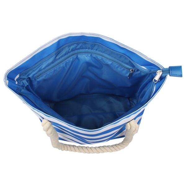 Wine Canvas Bag With Hidden Insulated Compartment Fashionable Casual Beach Tote Handbag For Outdoor Beaches Party 3