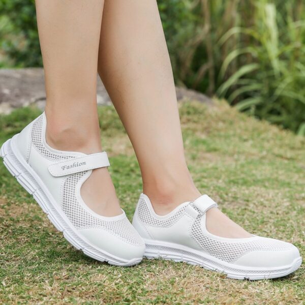 Women Casual Shoes Sneaker Breathable Walking Women s Sneakers Black Elastic Fabric Sneakers Women Vulcanized Shoes 4