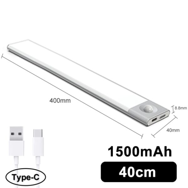 Graen Pren Synhwyrydd Cynnig LED tenau iawn O dan Goleuadau Cabinet Math C Lamp Nos Codi Tâl USB 3.jpg 640x640 3