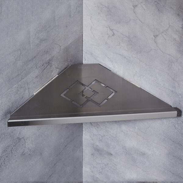 1Pcs Corner Shelf Single Layer 304 Stainless Steel Bathroom Shelf Wall Mounted Stainless Steel Shelves Bathroom 3